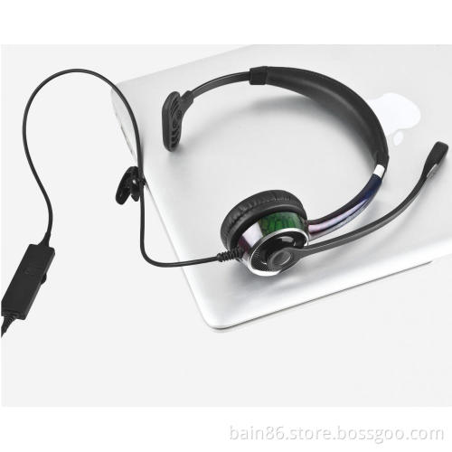 FC21 QD over-ear headset with microphone call center noise-cancelling earphone